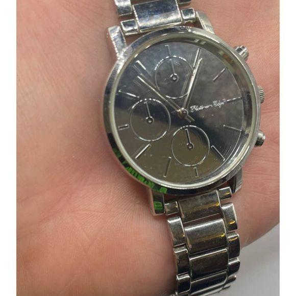 Platinum Edge Silver Toned Watch - Picture 3 of 5